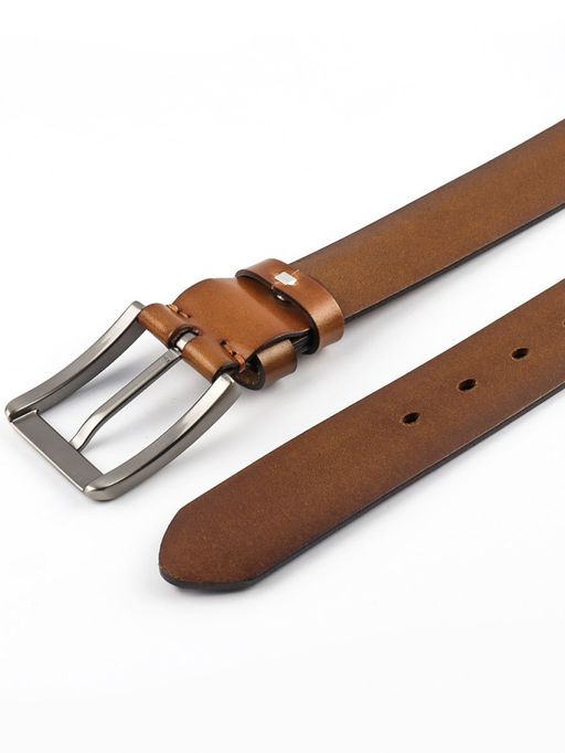 Мужской кожаный ремень Dierhoff ДРК 3056/4-40 Св-Коричневый - Sergio valentini фото 8