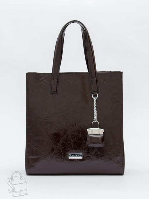 Сумка женская кожаная 91147-1SP coffee Velina Fabbiano-Safenta в Новосибирске