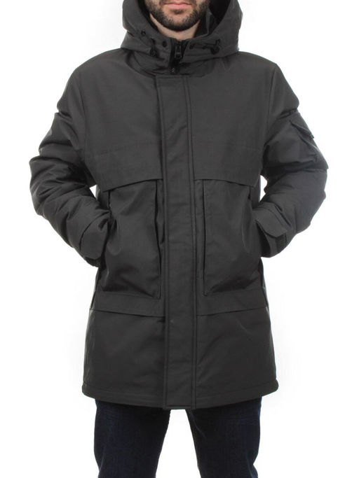 8896 GRAY GREEN Куртка мужская зимняя облегченная (130 гр. холлофайбер) - Fashion фото 2