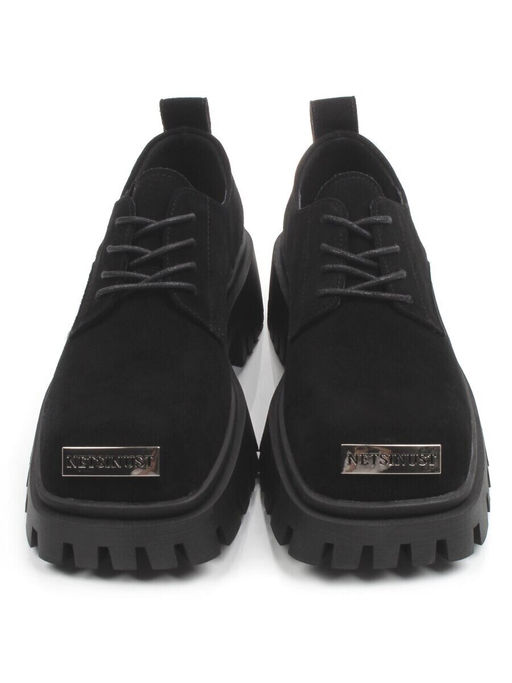 03-23120-6 BLACK Полуботинки демисезонные женские (натуральная замша)