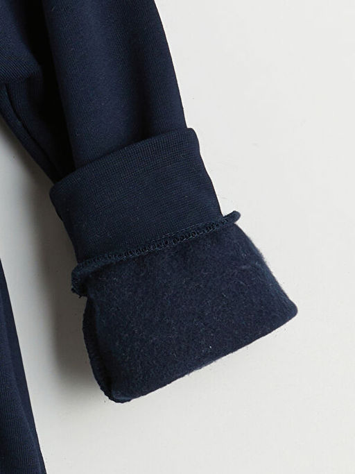 Bask?l? Erkek ?ocuk Kal?n Sweatshirt 2li