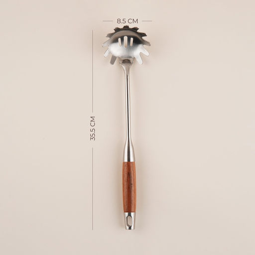 Ложка для спагетти SL Home «Рустик», 34×8.5 см, нержавеющая сталь, серебристая