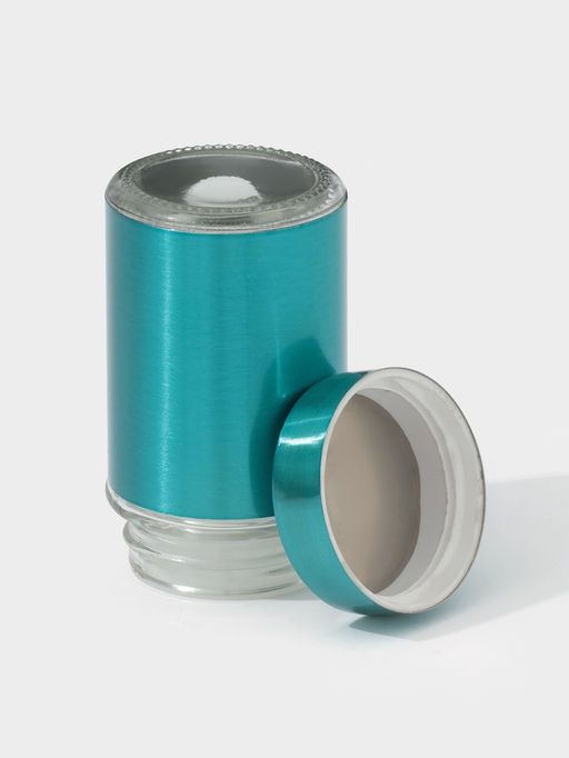 Цена за 12 шт. Ёмкость для специй «Стиль», 100 мл, 4.5×8 см, стекло, бирюзовая