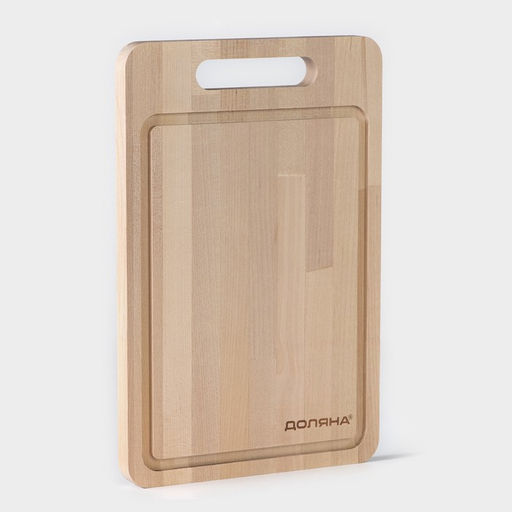 Доска разделочная Доляна Фигурная ручка, 29191,5 см, берёза  фото 2