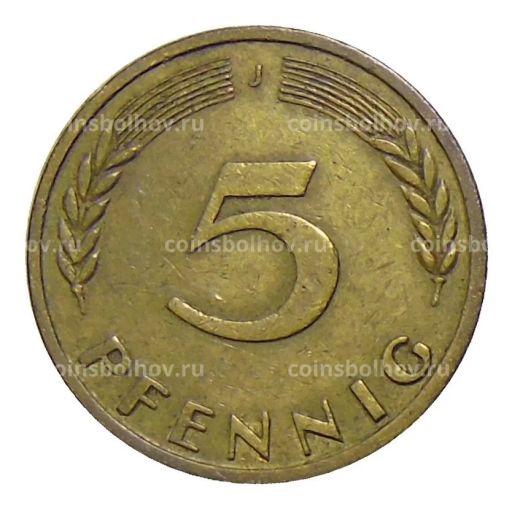 5 пфеннигов 1950 года J Германия