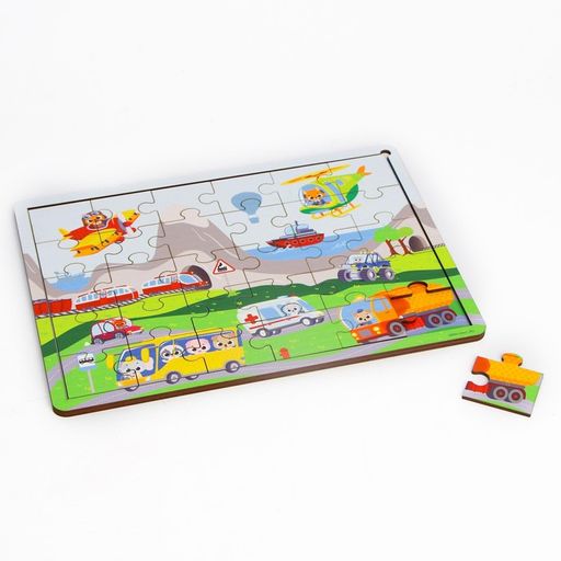 Пазл Весёлое путешествие с подсказкой - Лесная мастерская фото 7