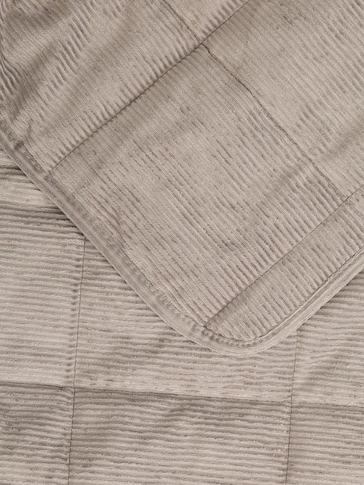 Покрывало вельвет 240x260 серый вельвет