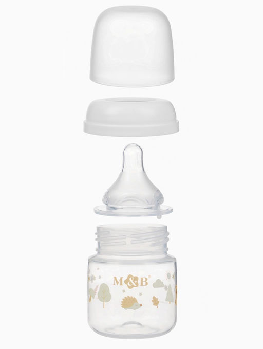 Бутылочка для кормления M&B, ШГ Ø50 мм, +0мес., 120 мл., набор 2 шт. в кор.