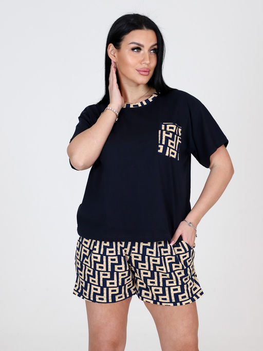 3122 ПИЖАМА (ШОРТЫ) (Фенди) - А-дина фото 4