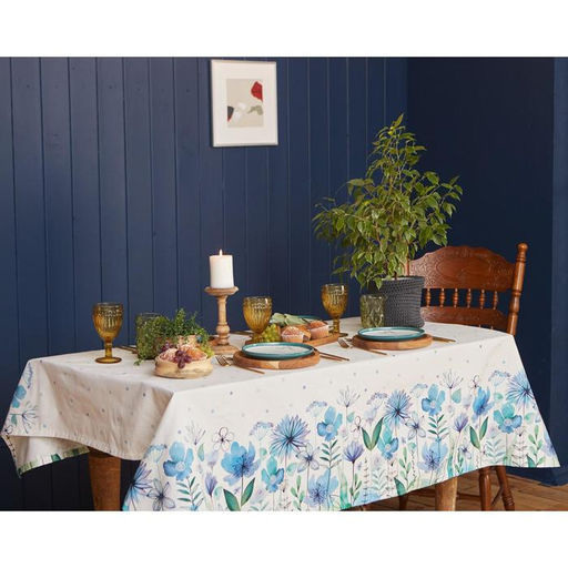 Скатерть Этель. Незабудки, 149?220 см, 100% хлопок, саржа 190 г/м?
