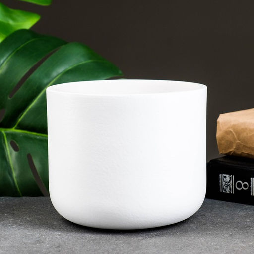 Кашпо для цветов «Ноа бочонок», 1.25 л, d=14 см, h=12 см, белое