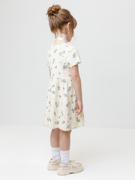 К 5793/айвори,голубика платье для дев