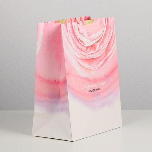 Пакет подарочный ламинированный, упаковка, «Хорошего настроения», MS 18 х 23 х 8 см