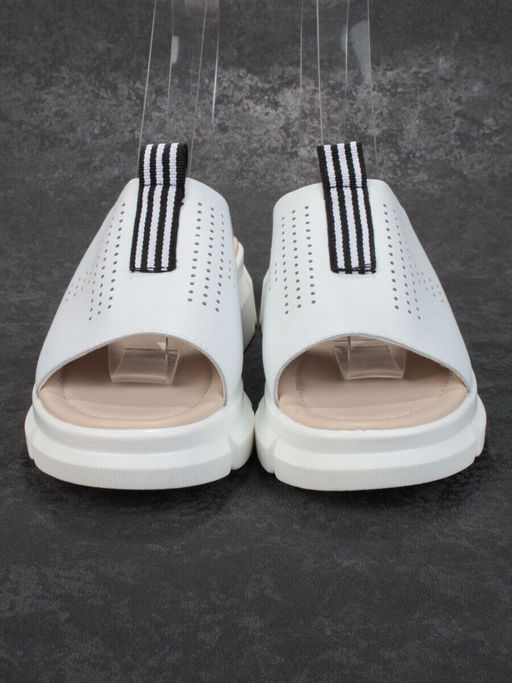 08-PED123-1 WHITE Босоножки женские (натуральная кожа)