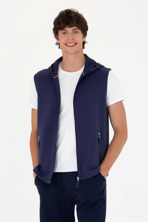 U. S. Polo Assn Мужская темно-синяя толстовка с капюшоном - U.s. polo assn фото 10