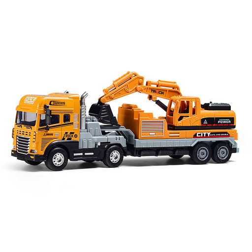 Машина "Экскаватор" 1:24 (свет,звук) в коробке