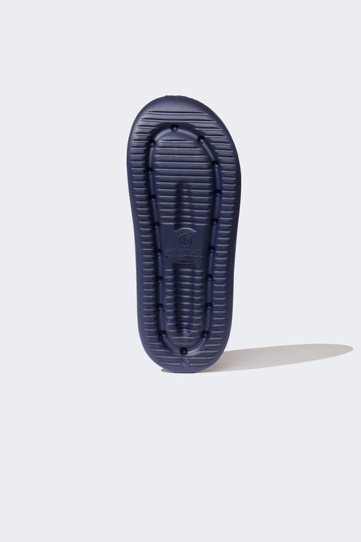 Мужские тапочки Eva на плоской подошве с двойной полосой - Defacto фото 4