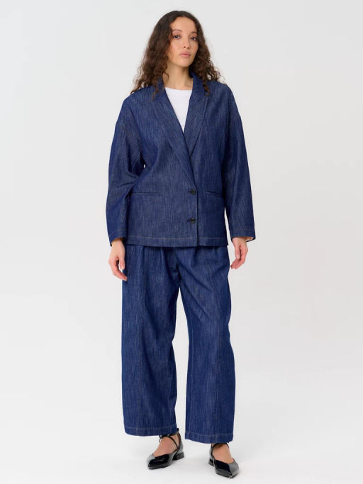 Пиджак женский 12421-64010 blue - Eleganzza фото 2