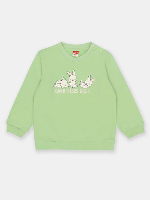 CRB wear/CSBG 63776-37-396 Джемпер для девочки,зеленый/Ex.Cherubino