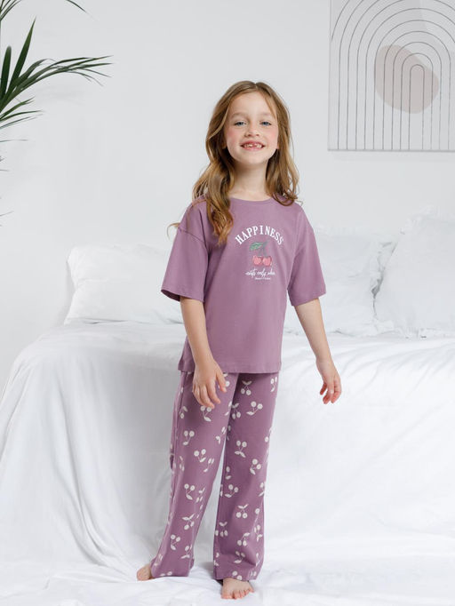 МП 1657/сливовый 3211 Н067.1 пижама для дев