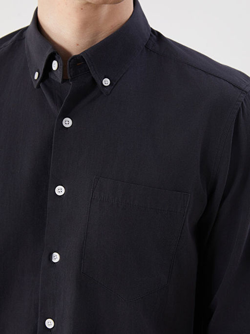 Regular Fit Uzun Kollu Poplin Erkek G?mlek