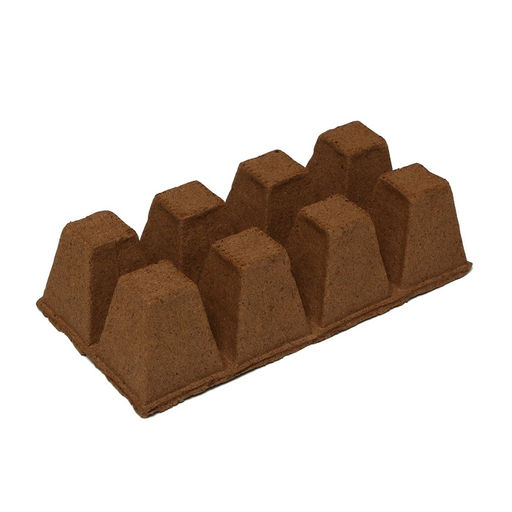 Цена за 60 шт. Кассета для рассады, 30×15×8 см, 8 ячеек по 150 мл, торф, 6×6 см