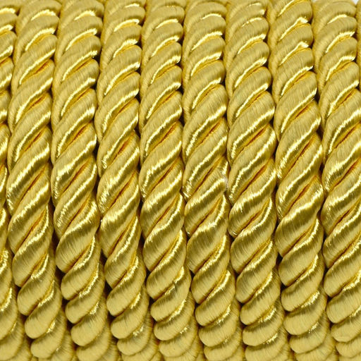 Шнур витой, d=5 мм, 10±1 м, цвет золотой