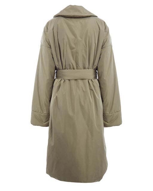 Объемное утепленное пальто запашного кроя - Incity фото 3