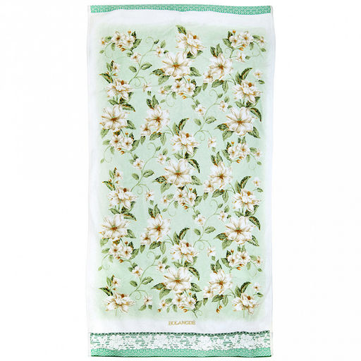 "Япония-2015" Полотенце махровое 100х150см, плотность 300гр/м2, 100% хлопок, "Жасмин", зеленый, Bolangde (Китай)