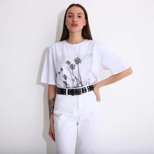 Ремень женский, ширина 3,8 см, пряжка металл, люверсы, цвет чёрный - Simaland фото 3