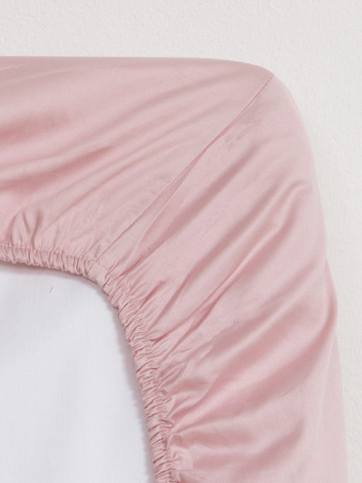 Простыня на резинке Pink rose 160х200х25 см, 100% хлопок, мако-сатин, 114г/м2 - Этель фото 9