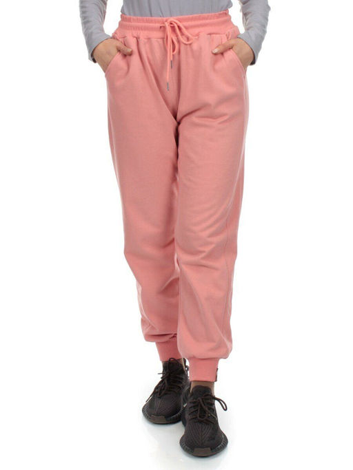 HC-207-1 PEACH Брюки спортивные женские (95% хлопок, 5% спандекс)