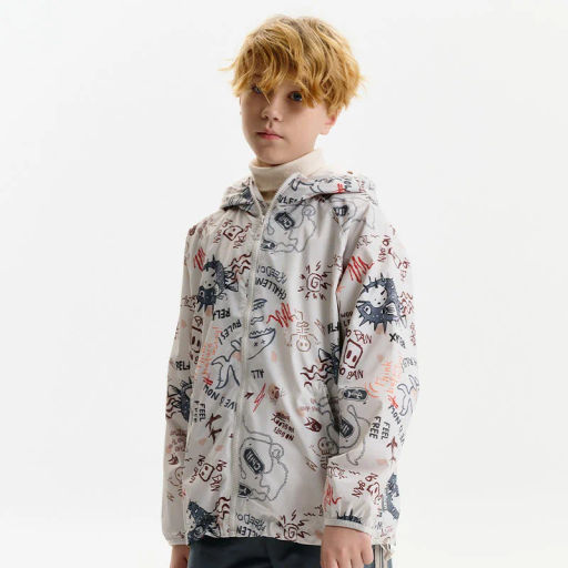 PELICAN, ветровка для мальчиков, Молочный  фото 10