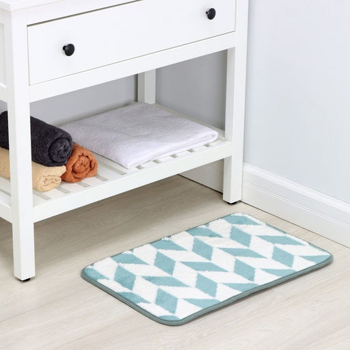 Коврик для ванной и туалета Доляна Ралли, 40?60 см, бирюзовый  фото 2