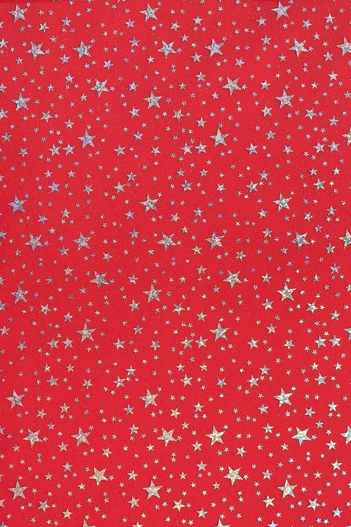 Пленка ПВХ Звездочки А4 (5 листов) SF-6052, красный №6 - Больше подарков фото 2