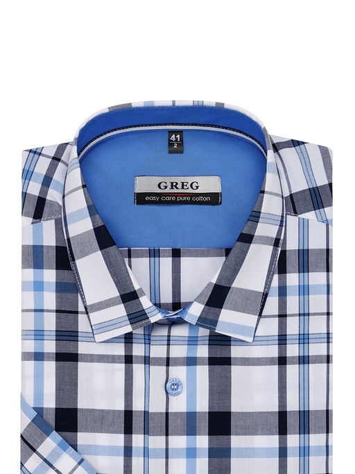 Сорочка мужская короткий рукав GREG 225/201/6042/1p  фото 3