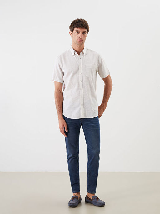 Regular Fit K?sa Kollu Arm?rl? Erkek G?mlek