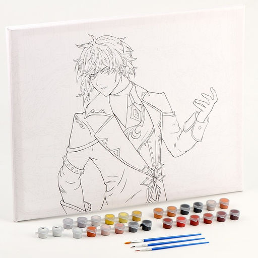 УЦЕНКА Картина по номерам на холсте с подрамником «Огненный парень», 40×50 см