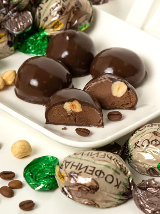 Конфета шоколадная Кофейная с фундуком 1 кг - Sweet Joys фото 2