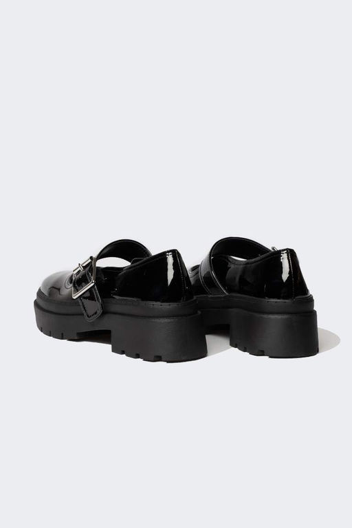 Женские классические туфли из искусственной кожи на толстой подошве - Defacto фото 3