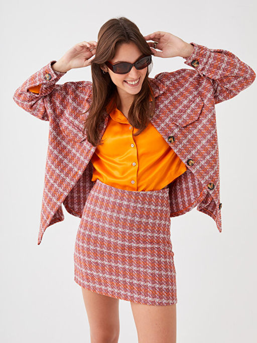 Desenli A Kesim Kad?n Etek