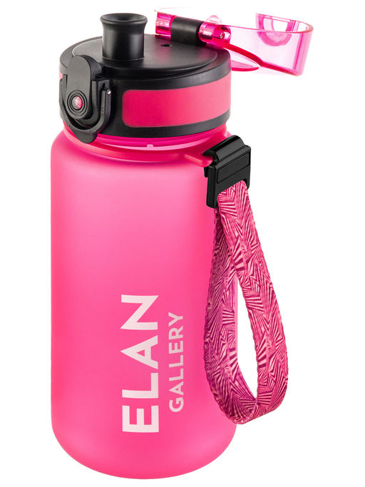 Бутылка для воды 350 мл 6,8*6,8*17 см "Style Matte" фуксия