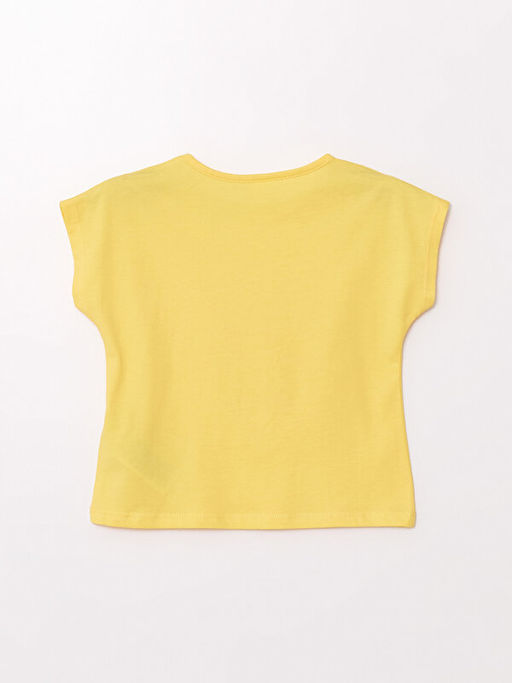 Bisiklet Yaka Basic K?sa Kollu K?z Bebek Ti??rt - Waikiki фото 3