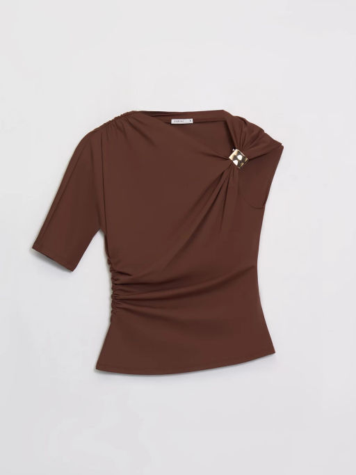 Топ с декоративным узлом / Zarina  фото 8