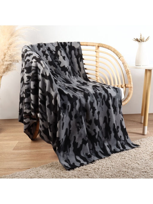 Плед флисовый «Экономь и Я. Камуфляж (вид 2)», 150×180 см, плотность 160 г/м²