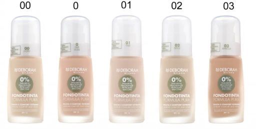 DEBORAH Тональная основа Formula Pura тон 0 белоснежно-розовый, 30 мл.  фото 4