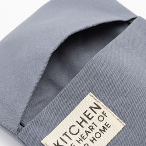 Набор кухонный Этель Kitchen, цвет синий, варежка-прихватка 18х29 см, прихватка 19х19 см  фото 6