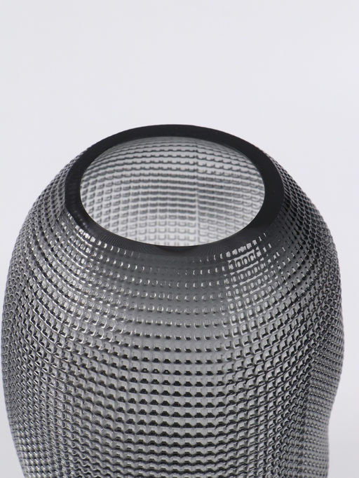 Ваза «Аллесио», 30×20 см, стекло, чёрная