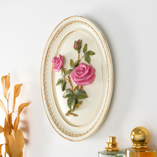 Панно настенное полистоун «Королевские розы», 18×3×23 см