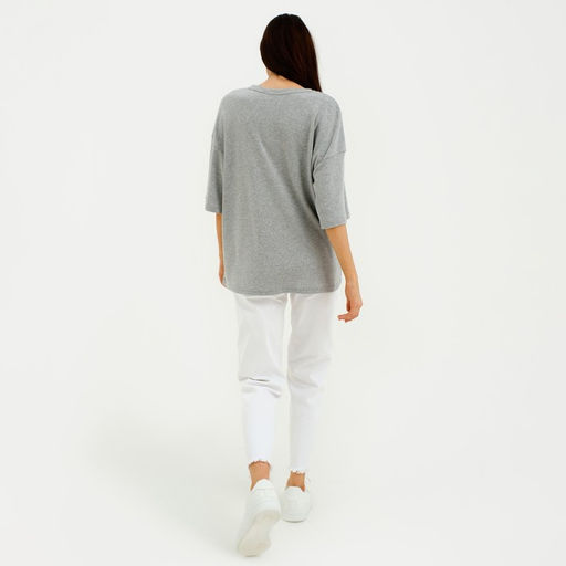 Футболка женская MIST Peace, размер 48-50, серая